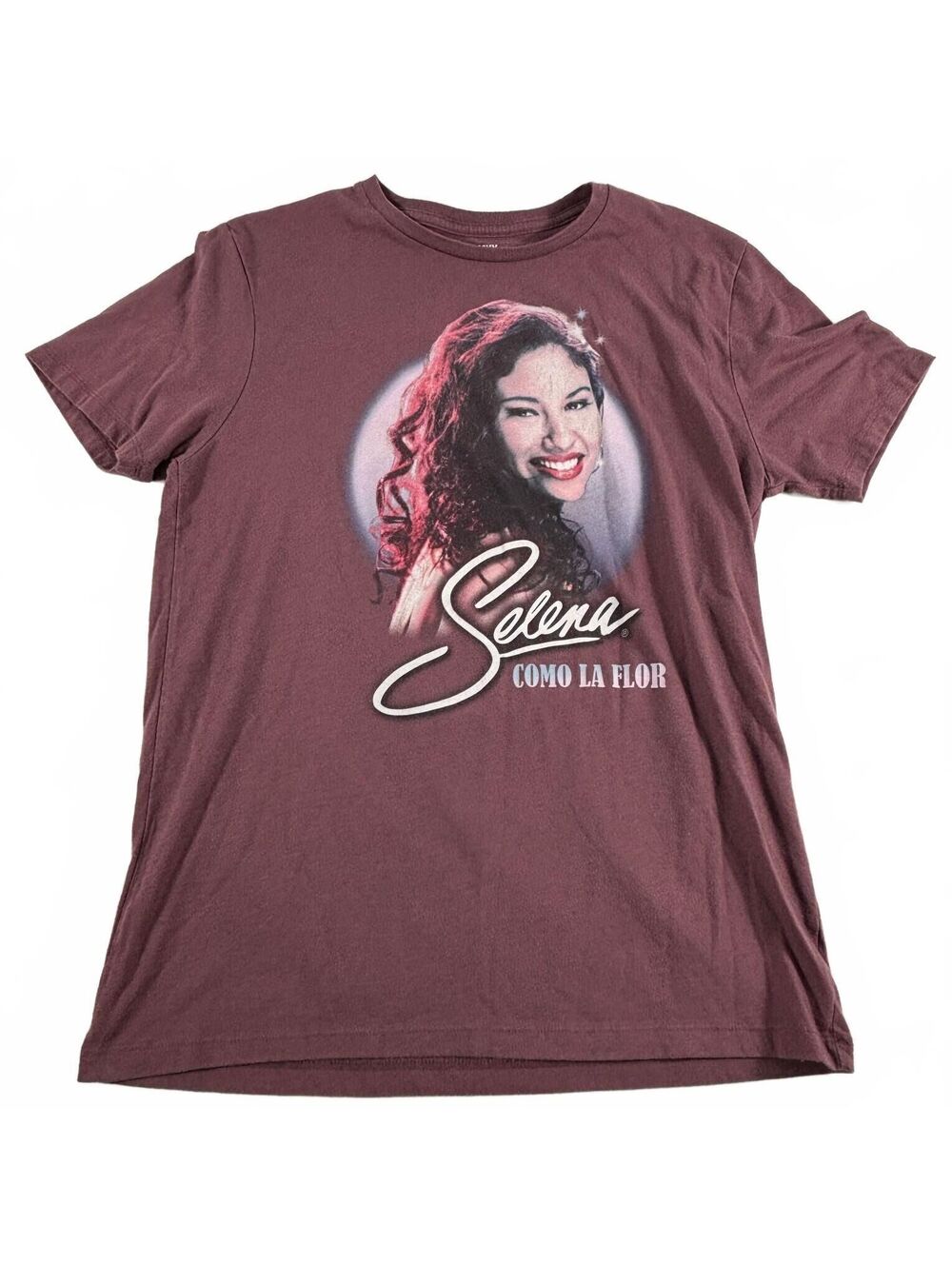 Selena® "Como la Flor" Mauve Short Sleeve T-Shirt M